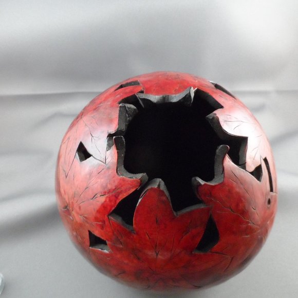 Hand Carved Gourd by Betty Wilson - Picture 2 of 7